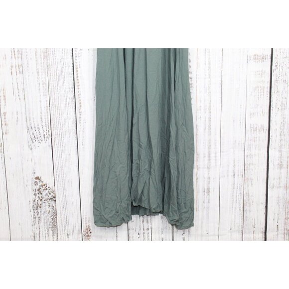 Venus Lascana Twist Front Smocked Waist Midi Dress Green Size Small - Picture 9 of 12